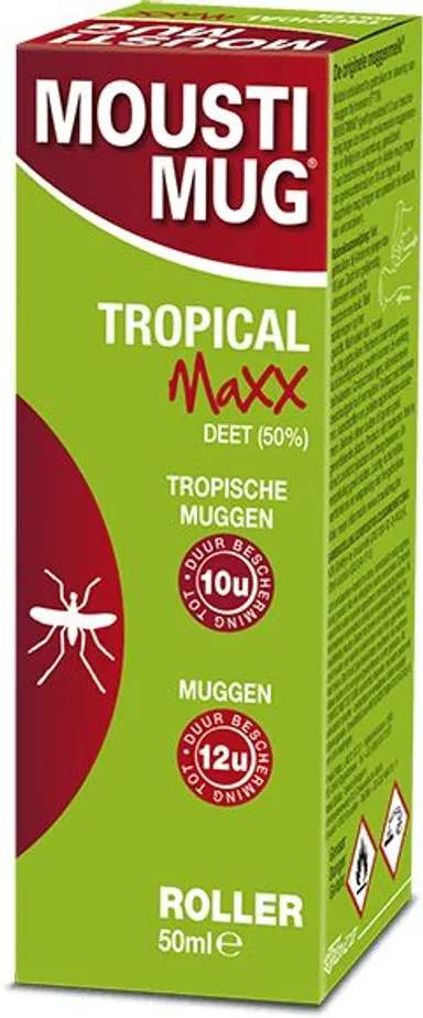 Moustimug Tropical MaXX 50% Deet Roller 50ml