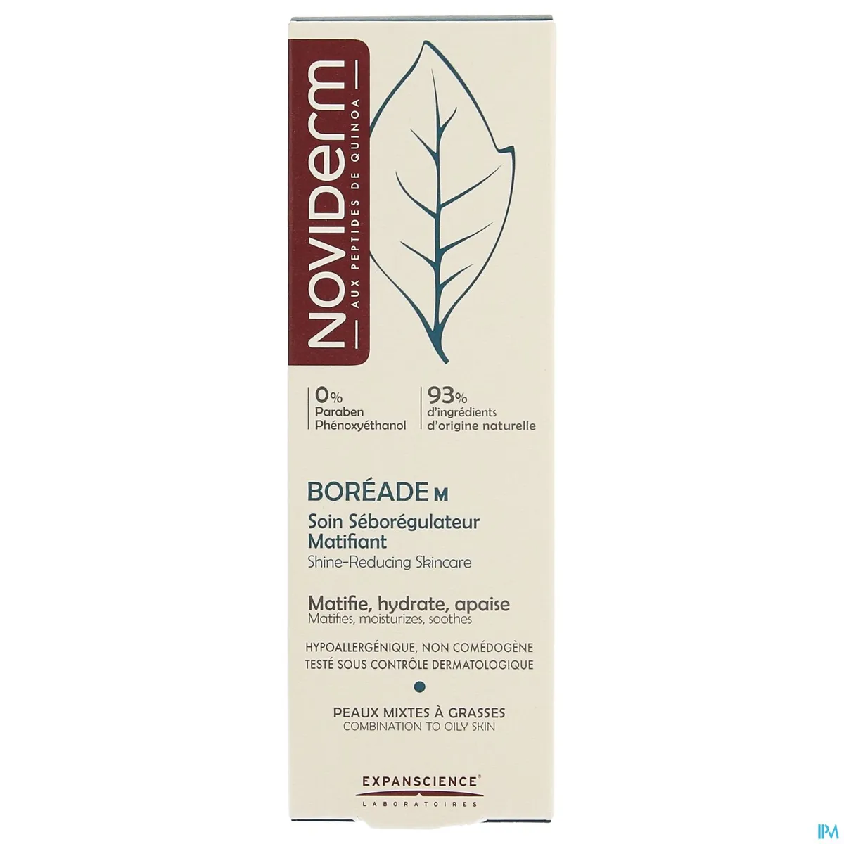 Noviderm Boreade M Verzorgende Sebumregelende Matterende Crème 40ml