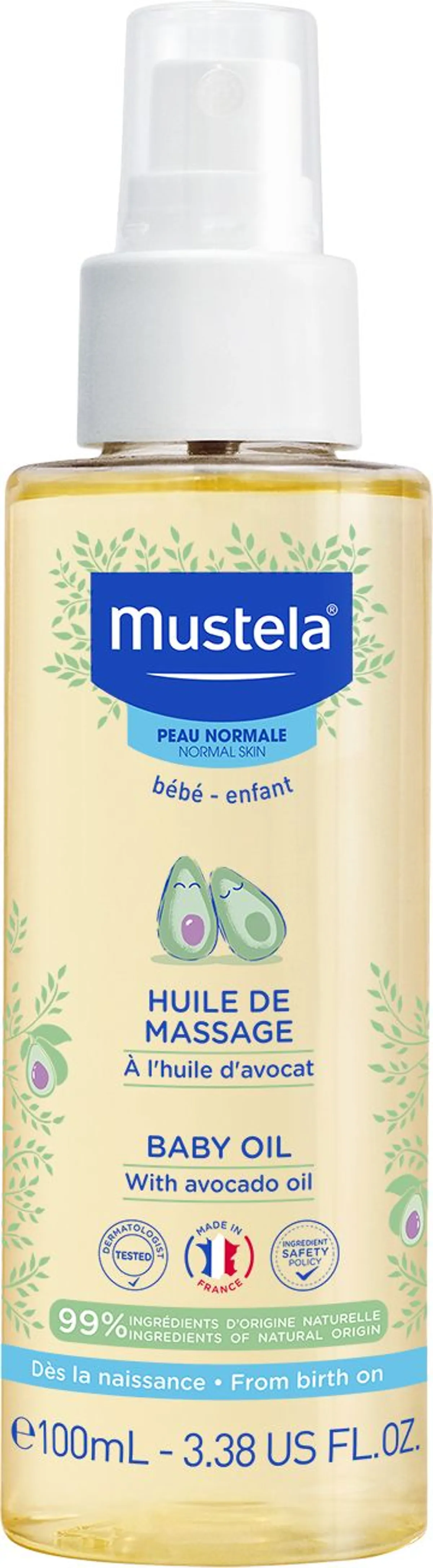Mustela NH Massageolie 100 ml