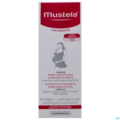 Mustela Moederschap Crème Preventie Striemen Zonder Parfum 150ml