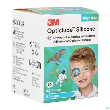Opticlude 3M Silicone 50 Eye Patch Boy Midi