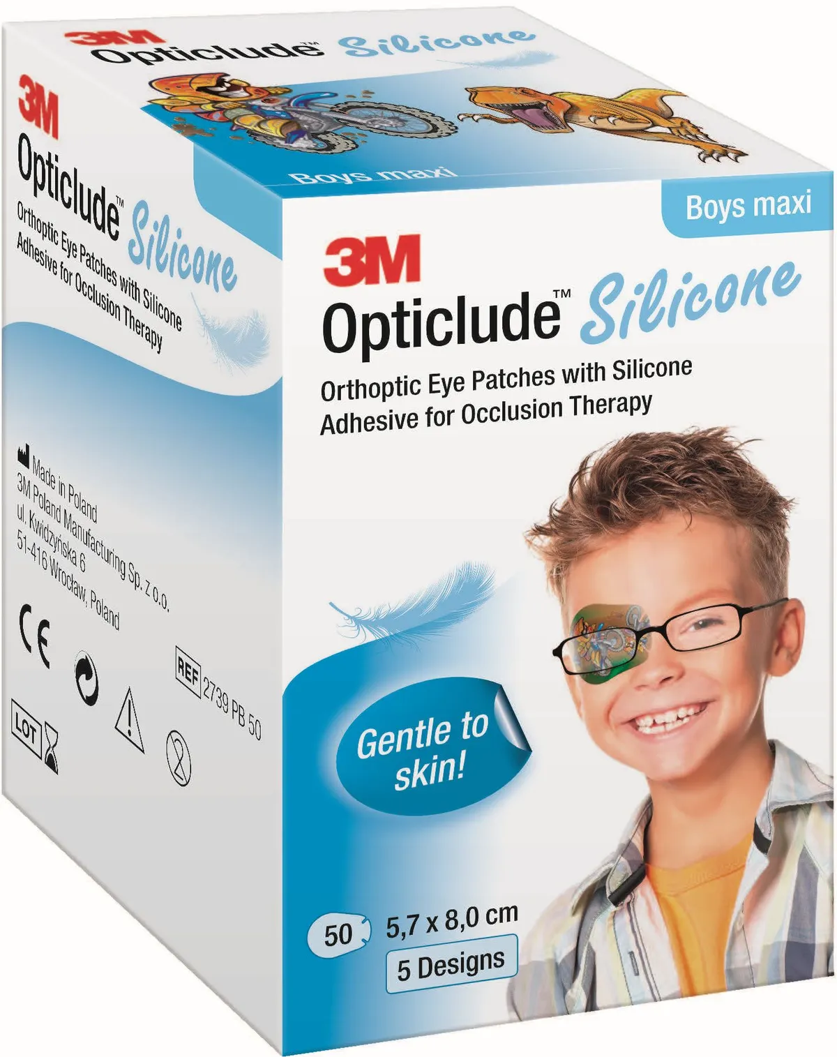 Opticlude 3M Silicone 50 Eye Patch Boy Maxi