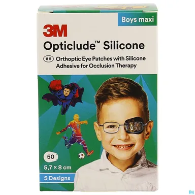 Opticlude 3M Silicone 50 Eye Patch Boy Maxi
