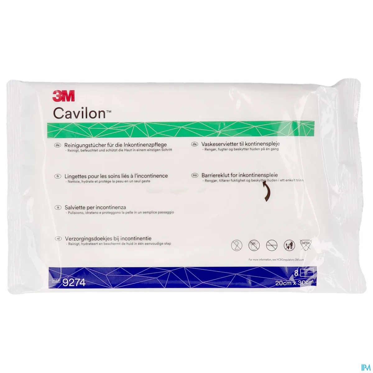 Cavilon Lingettes Soin Incontinence 8 9274