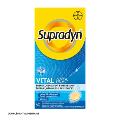 Supradyn Vital 50+ 30 Comprimés Effervescents