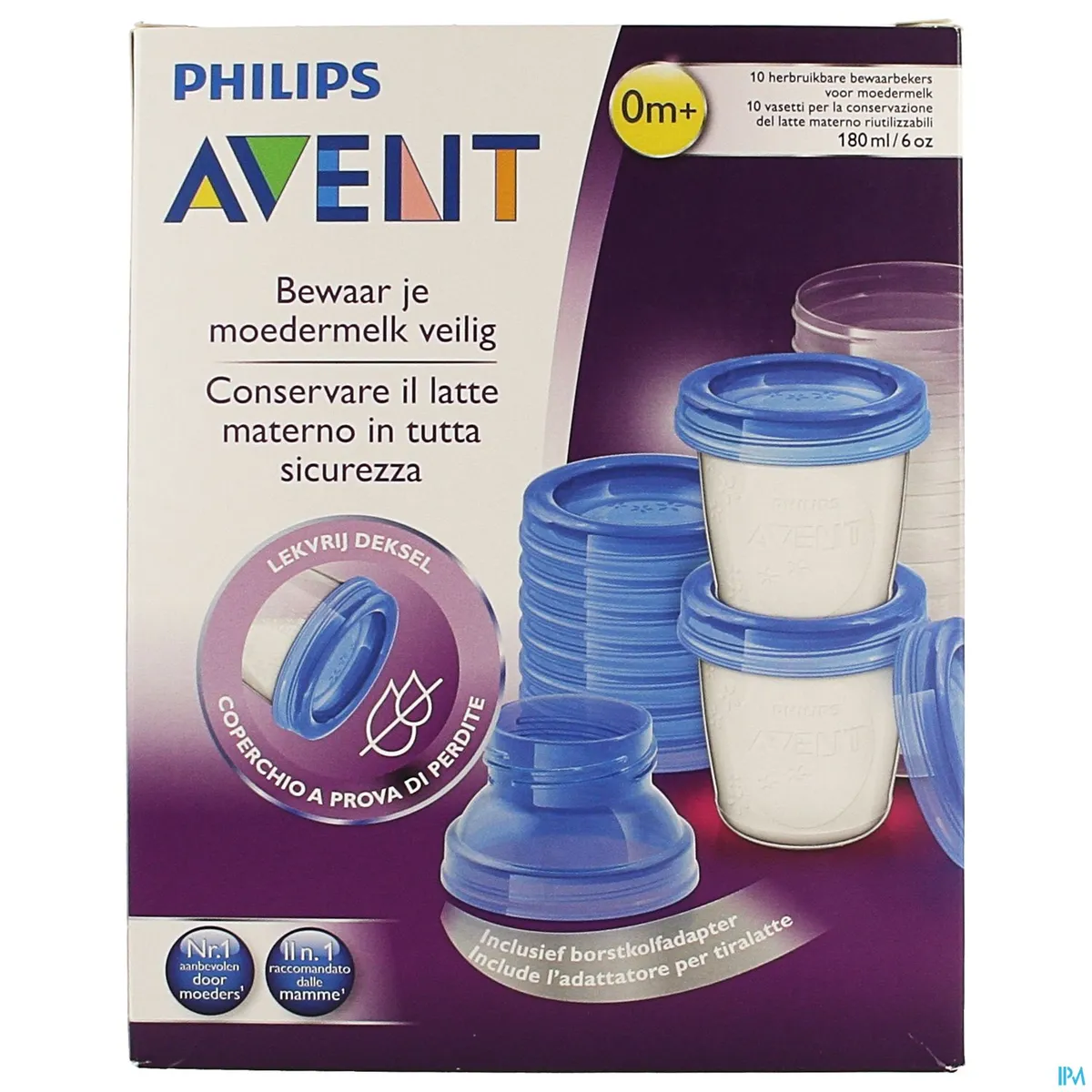 Avent Via Natural Bewaarbekers Set