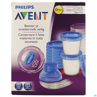 Avent Via Natural Bewaarbekers Set